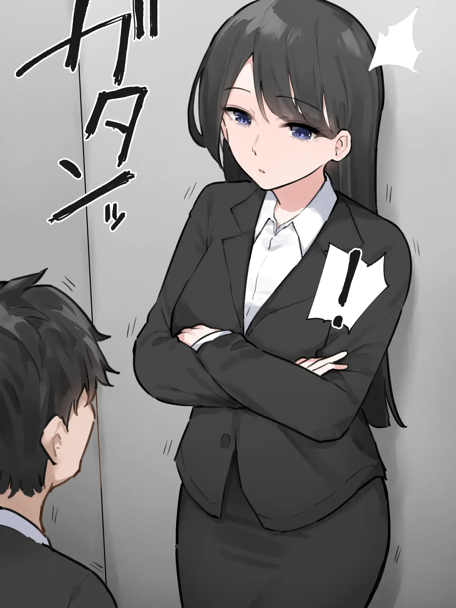 Koshou Sita Elevator Ni Noriawaseta Kaisha No Senpai Ga Gaman No Genkai Datta | 고장난 엘리베이터를 탄 회사 선배가 참는 것은 한계였다